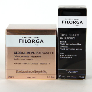 Filorga Global-Repair PACK Advanced Crema Nutri-Rejuvenecedora 50 ml REGALO Time Filler Intensive Serum