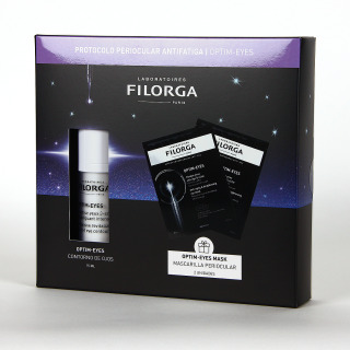 Filorga PACK Optim-Eyes Contorno de Ojos 3-en-1 Intensivo 15ml REGALO Optim eyes Parches
