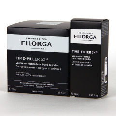 Filorga PACK Time-Filler 5 XP Crema Correctora Antiarrugas 50 ml REGALO Minitalla Time filler crema