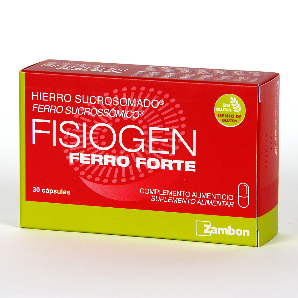 Fisiogen Ferro Forte 30 cápsulas | Farmacia Jiménez