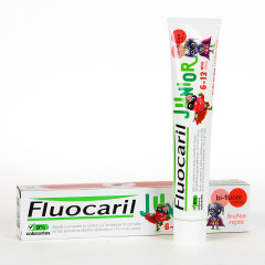 Fluocaril Junior Pasta Dentífrica 6-12 años sabor frutos rojos 75 ml