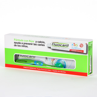 Fluocaril Kids Pasta Dentífrica + Cepillo Pack