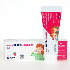 Fluor Kin Junior Anticaries Gel Dentífrico Fresa 75 ml