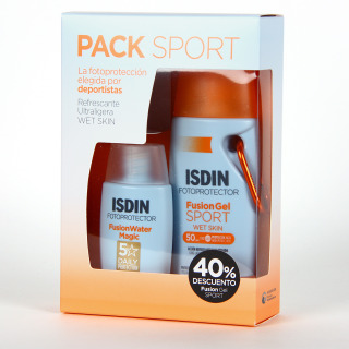Isdin Fotoprotector Fusion Water + Fusion Gel SPORT Pack 40 % Dto