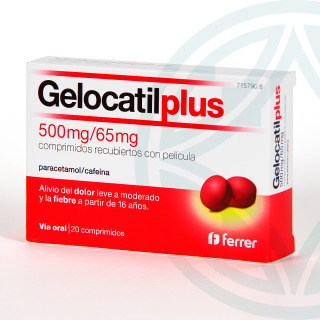 Gelocatil Plus 20 comprimidos