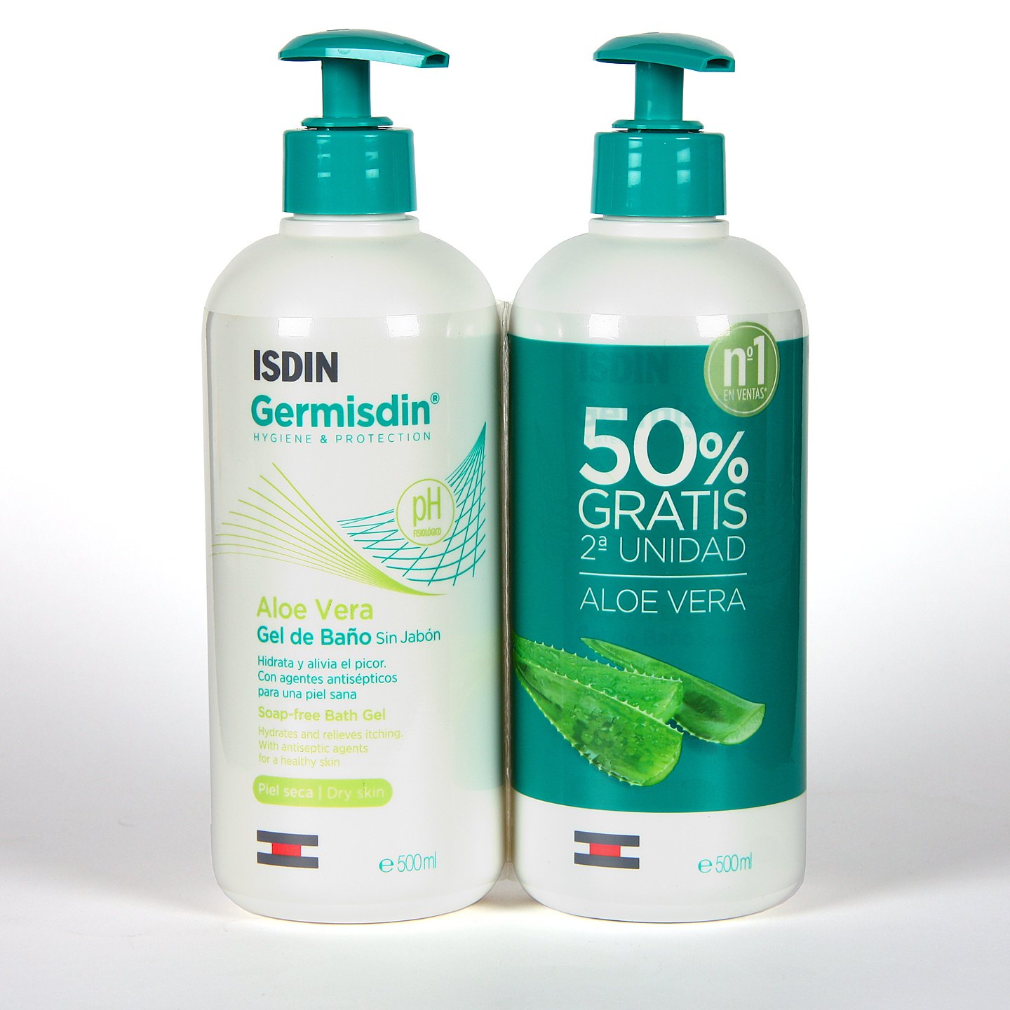 Germisdin Higiene Corporal Piel Seca Aloe Vera 500 ml Pack Duplo | Farmacia