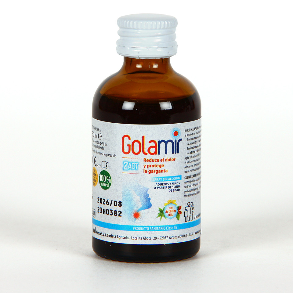 Golamir 2Act Spray Sin Alcohol 30 Ml | Farmacia Jiménez