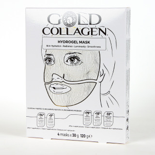 Gold Collagen Hydrogel Mask 4 Unidades