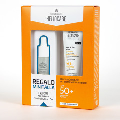 Heliocare 360 Age Active Fluid SPF 50+ 50 ml PACK Regalo Endocare Age Barrier Niacinal Serum Gel 10 ml