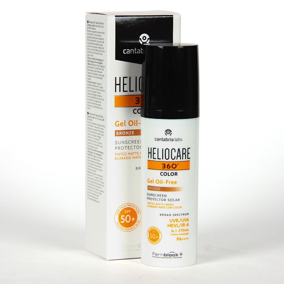 Heliocare 360 Color Gel oil free SPF 50+ Bronze 50 ml | Farmacia Jiménez