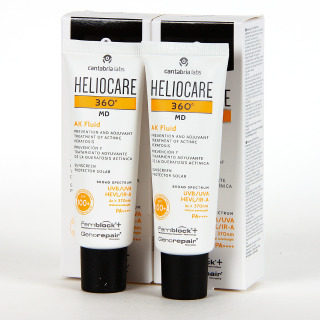 Heliocare 360 MD AK Fluid SPF 100+ 50 ml PACK DUPLO 20% Descuento