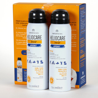 Heliocare 360 Sport Spray SPF 50 100 ml PACK Duplo