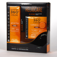 Heliocare 360 Gel oil-free SPF 50+ Bronze intense + Cushion SPF 50 Bronze intense de Regalo