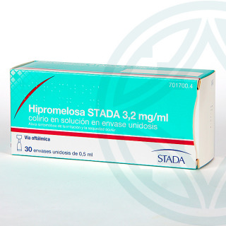 Hipromelosa Stada 3,2 mg/ml colirio 30 monodosis