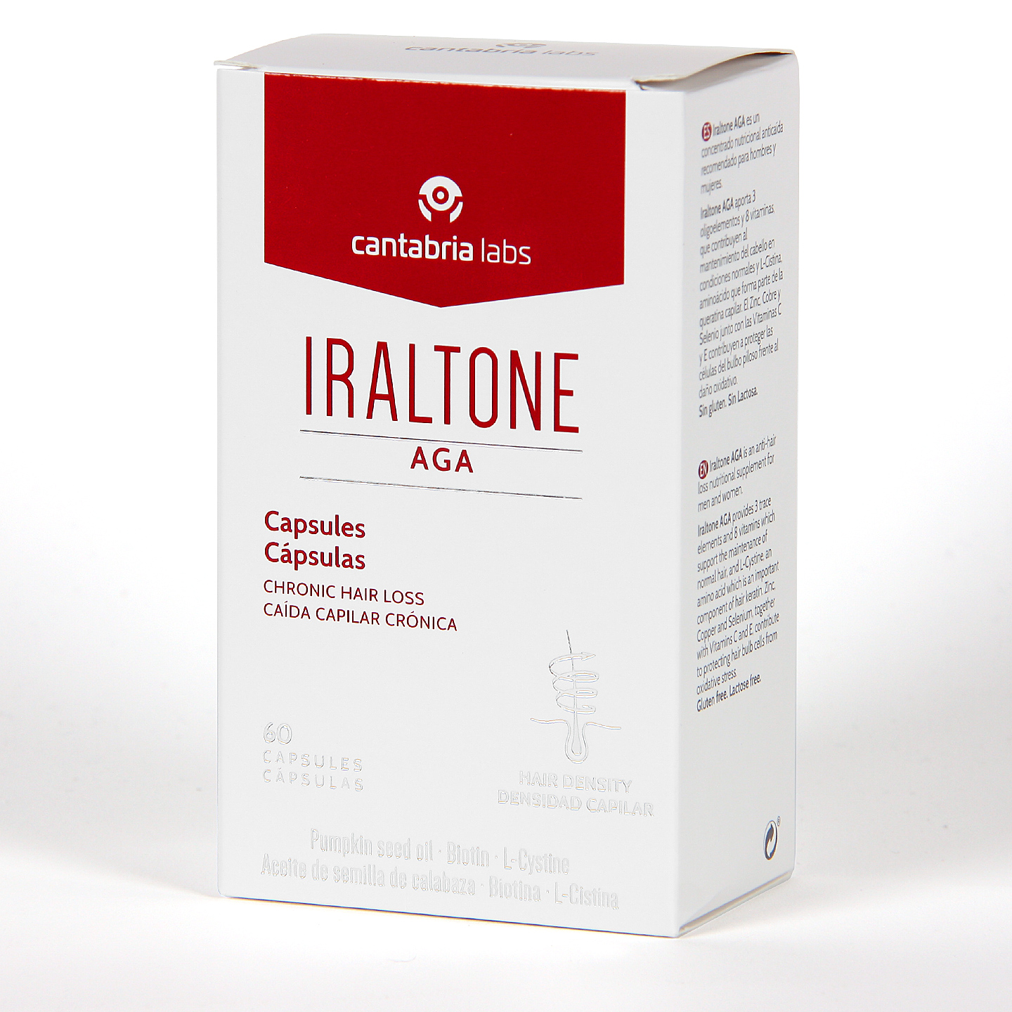 Opiniones sobre Iraltone AGA anticaída 60 cápsulas | Iraltone