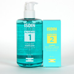 ISDIN Acniben PACK Gel Limpiador Matificante y Acniben Control 15% Descuento