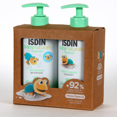 Isdin Babynaturals PACK Rutina Baño Gel Champú y Loción Corporal 400ml