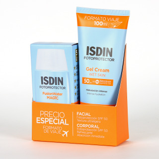 Isdin Fotoprotector Fusion Water Magic SPF50 + Gel Crema SPF50 100ml PACK Precio Especial