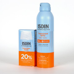 Isdin Fotoprotector Fusion Water Magic + Spray Transparente Wet Skin PACK 20% Descuento