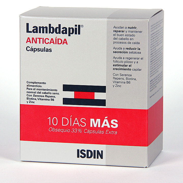 Isdin Lambdapil Anticaída Cápsulas + 33 extra. Farmacia