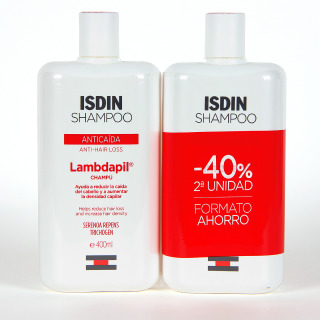Isdin Lambdapil Anticaída Champú 400 ml Pack Duplo