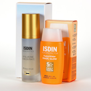 ISDIN PACK IsdinCeutics Hyaluronic Concentrate y Water Magic Glow 15% Descuento