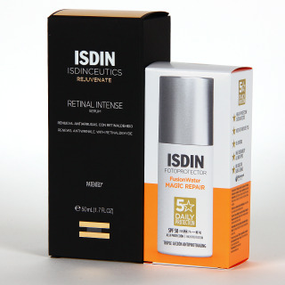 ISDIN PACK IsdinCeutics Retinal Intense y Fusion Water Magic Repair 15% Descuento