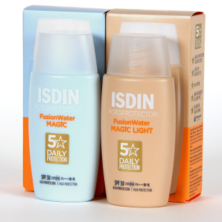 ISDIN PACK Fusion Water Magic y Fusion Water Magic Color Light 15% Descuento