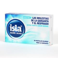 Isla Medic Acute 20 pastillas blandas para la garganta Herbal