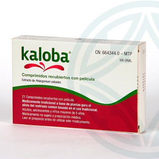 Kaloba 20 mg 21 comprimidos recubiertos
