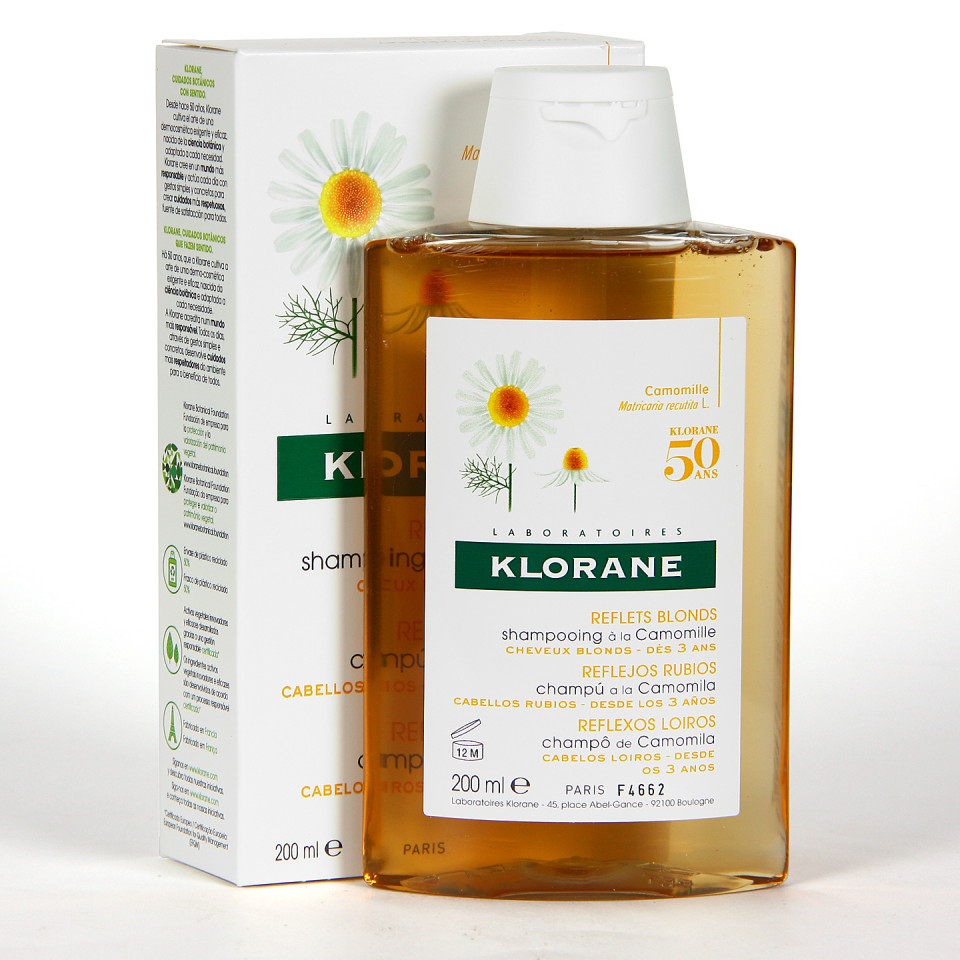 Klorane Capilar Champú Camomila 200 ml Farmacia Jiménez