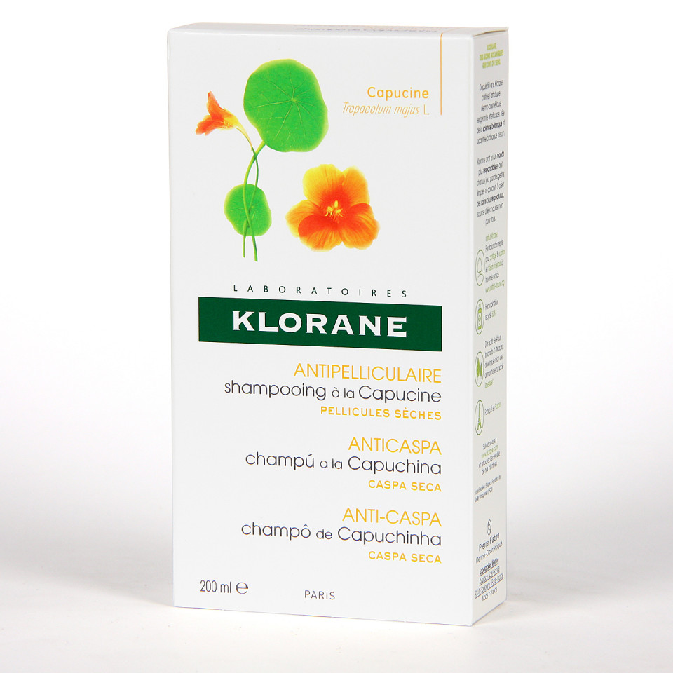Klorane Capilar Champú Capuchina 200 ml Caspa Seca Farmacia Jiménez