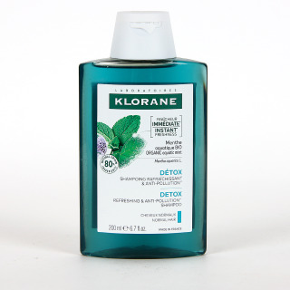 Klorane Capilar Champú Menta Acuática 200 ml