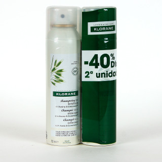Klorane Capilar Champú Seco de Avena Pack Duplo -40% Dto 2º Unidad