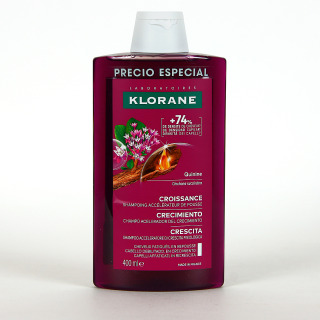 Klorane Crecimiento Quinina Champú 400 ML