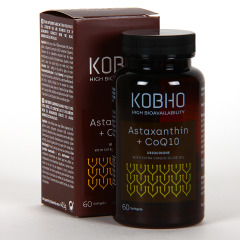 Kobho Astaxantina + CoQ10 60 softgels