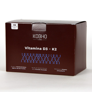 Kobho PACK Duplo Vitamina D3 + K2 20 viales