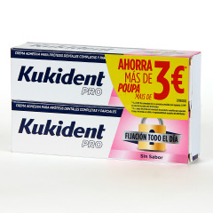 Kukident Pro Fijación Todo el Día 47g Pack Duplo