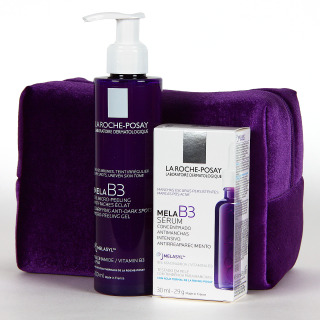 La Roche Posay PACK Ahorro Mela B3 Serum y Mela B3 Limpiador con Neceser de Regalo