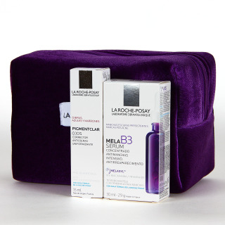 La Roche Posay PACK Ahorro Mela B3 Serum y Pigmentclar Contorno de ojos con Neceser de Regalo