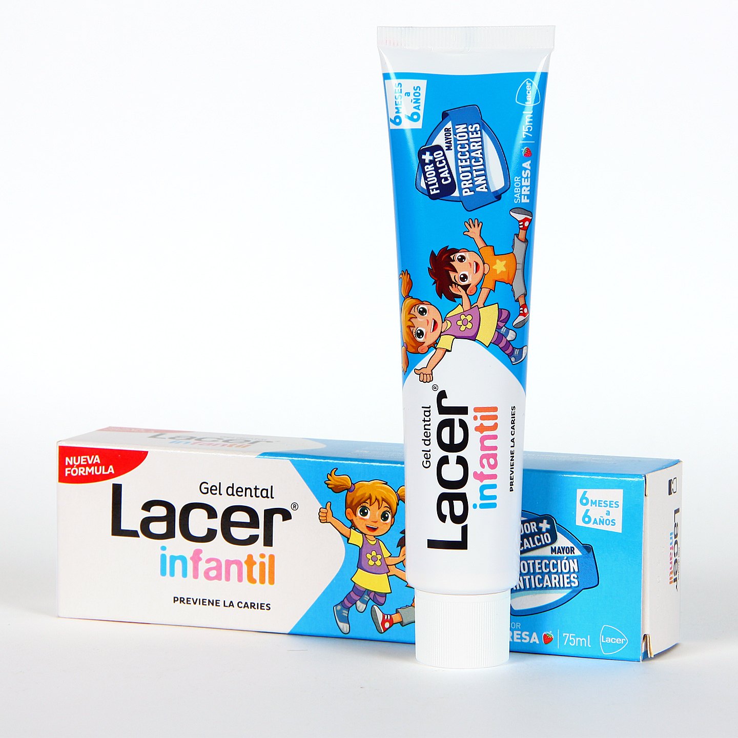 Lacer Junior Gel Dental 75 Ml Fresa - Farmacia Online Barata Liceo