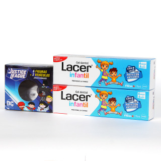 Lacer PACK Duplo Infantil Gel dental sabor fresa