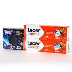 Lacer PACK Duplo Junior Gel dental sabor fresa