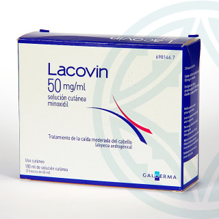 Lacovin 5% 50 mg/ml solución cutánea 180 ml