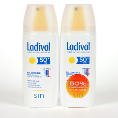 Ladival Spray Pieles sensibles o alérgicas SPF 50+ PACK Duplo 2x150 ml