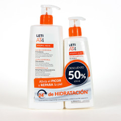 Leti AT4 Leche Corporal 500 ml + 250 ml al 50% de Descuento