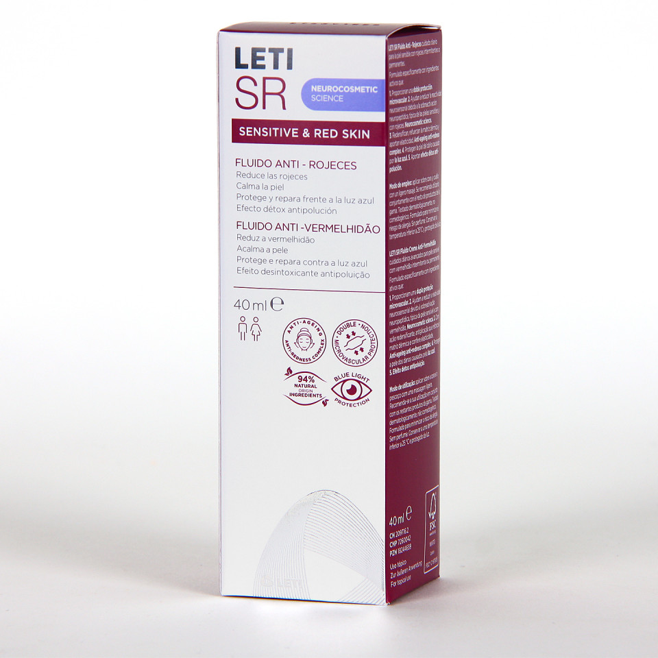 Leti SR Fluido Anti-Rojeces 40ml | Farmacia Jiménez