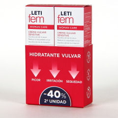 LETIfem Crema Vulvar Sensitive PACK Duplo 40% en segunda unidad