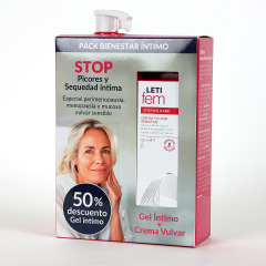 Letifem Pack Bienestar Íntimo Crema Vulvar + Gel Íntimo 50% Descuento