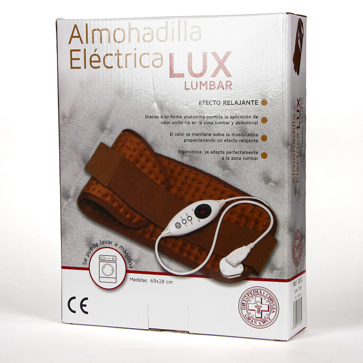 LUX Almohadilla Eléctrica Lumbar 69x28 cm Farmacia Jiménez